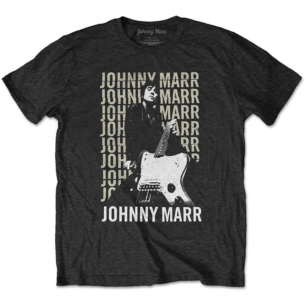Johnny Marr - Guitar Photo Heren Tshirt - Zwart